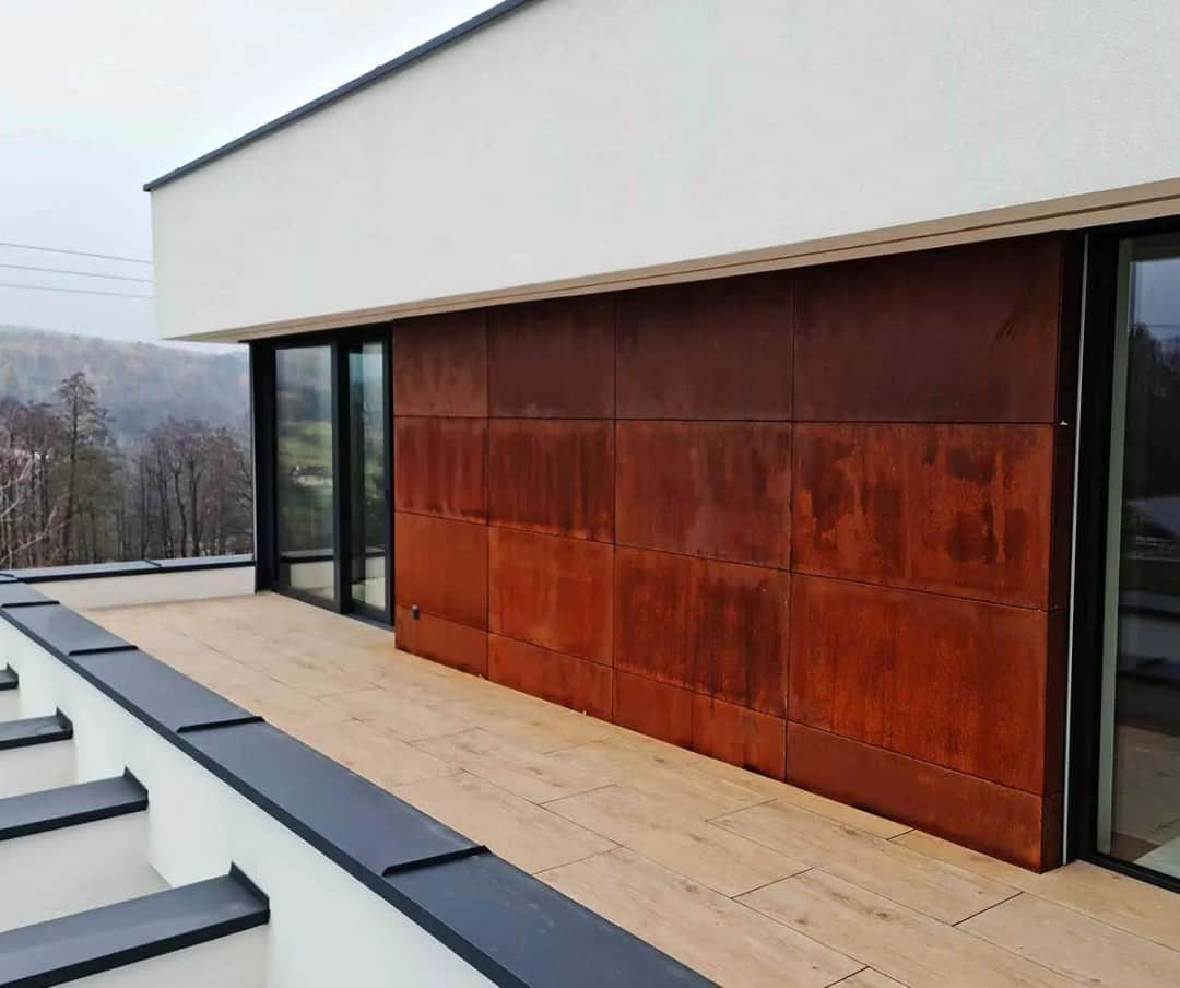 Panele z blachy corten: Wyjątkowe rozwiązanie dla nowoczesnej architektury