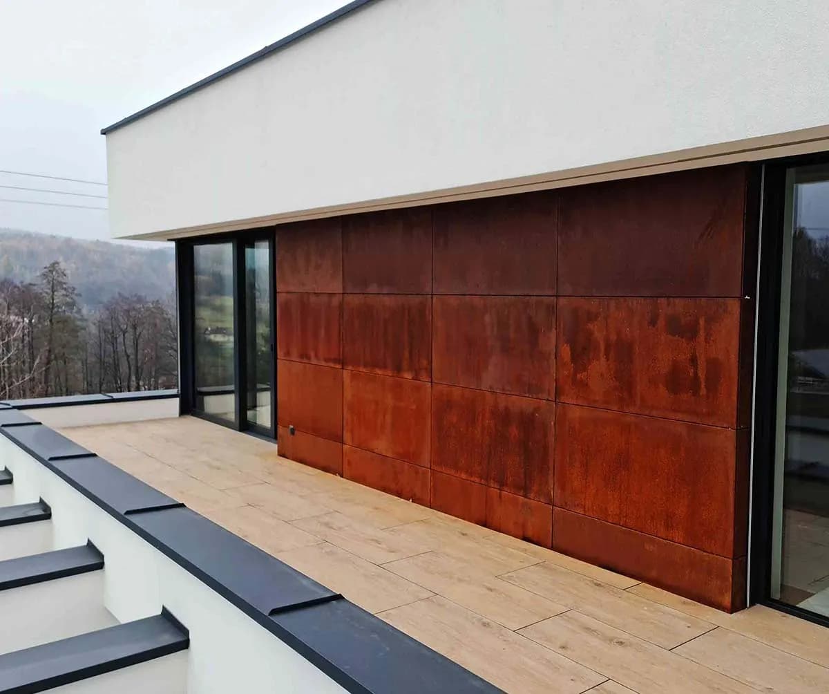 Panele z blachy corten: Wyjątkowe rozwiązanie dla nowoczesnej architektury