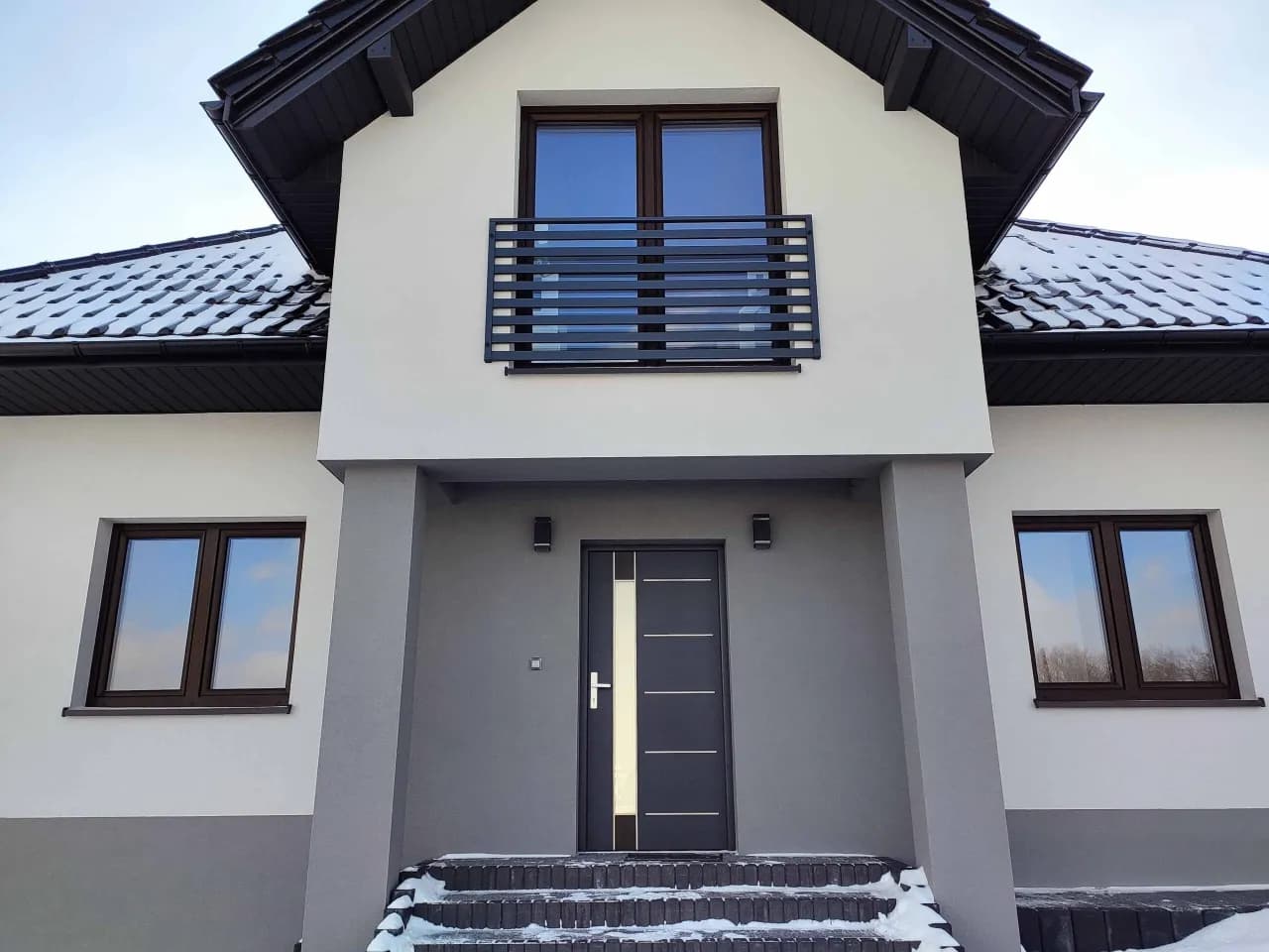 Ciemny dąb okna: elegancja i funkcjonalność w Twoim wnętrzu